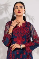 Poly Net Embroidered Shirt And Trouser - Image 4