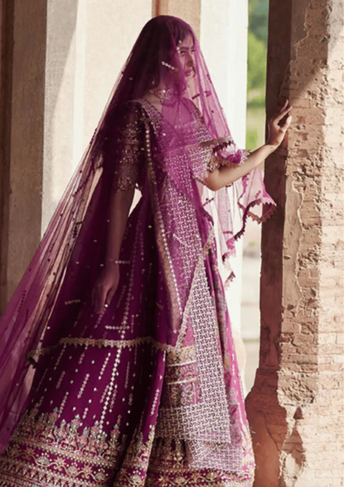 Shadmani by Qalamkar Embroidered Raw Silk Suits Unstitched 4 Piece AT02 - Image 2