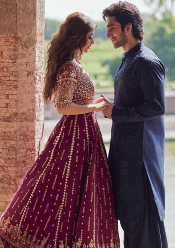 Shadmani by Qalamkar Embroidered Raw Silk Suits Unstitched 4 Piece AT02 - Image 5