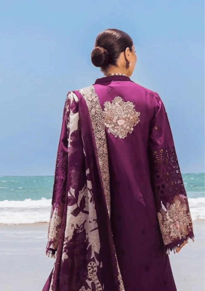 Luxury Embroidered Lawn Dress AT012 - Image 2